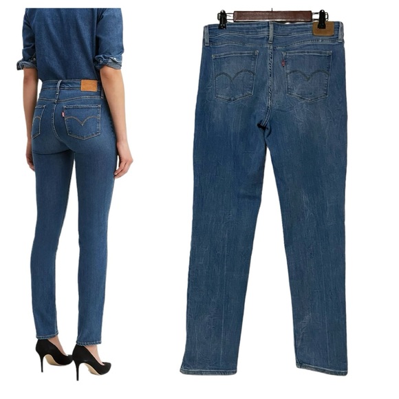 Levi’s 712 Slim Medium Washed Jeans Blue - Picture 15 of 15